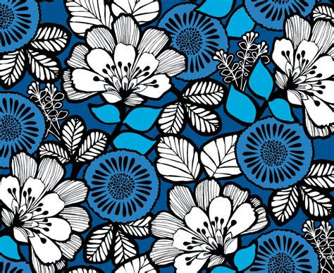 vera bradley blue flower pattern